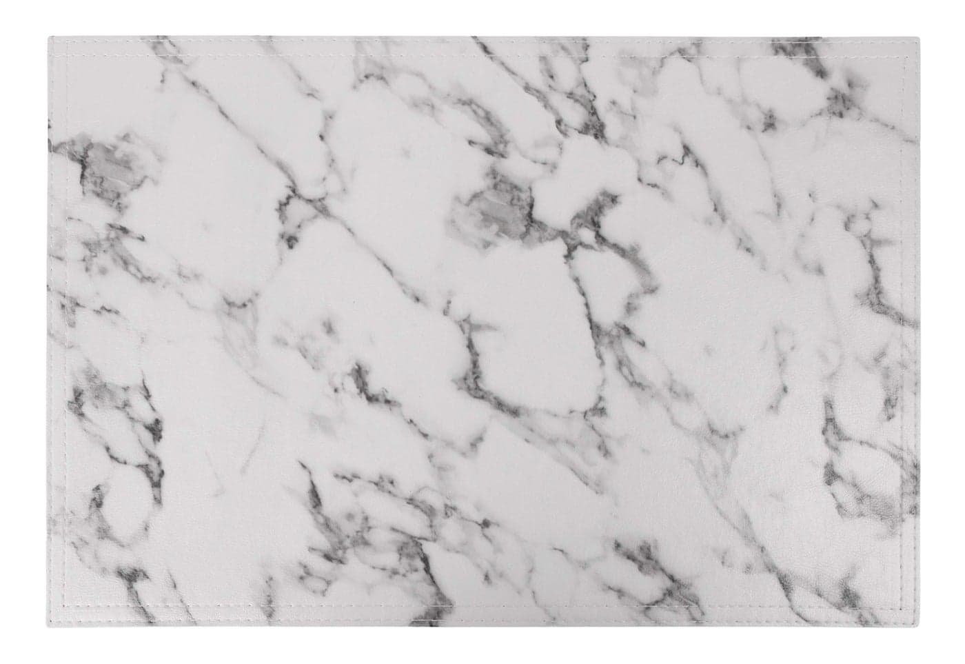 Marble Faux Leather PU Placemats Set of 8 Easy to Clean Heat Stain Resistant for Conference TableDining Home Office Decor