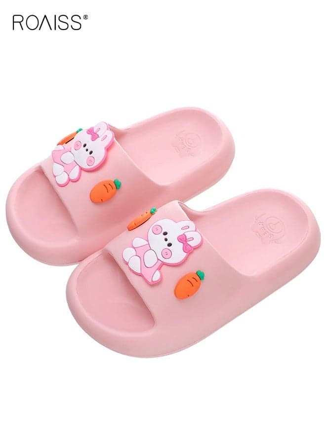 Girls Summer Sandals, Comfort Slippers with Non-slip Sole, Breathable Lightweight Slides with Adorable Design, Casual Beach Shoes for Girls, Suitable for Bathroom, Beach and Wearing at Home