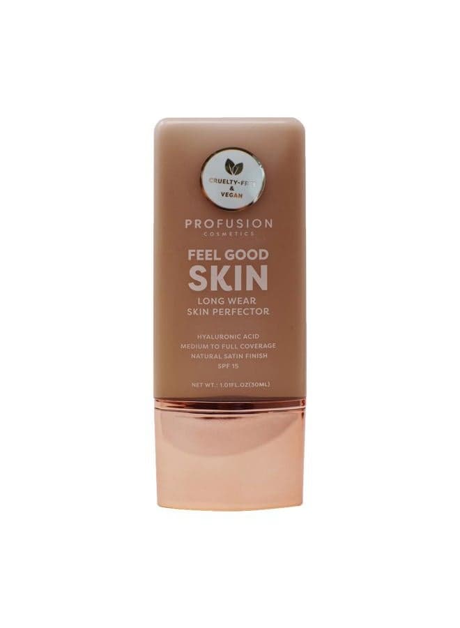 Lightweight Liquid Foundation for a Flawless and Elegant Radiance, Breathable Makeup for Improves Uneven Skin Tone, Cruelty-Free - Deep 1