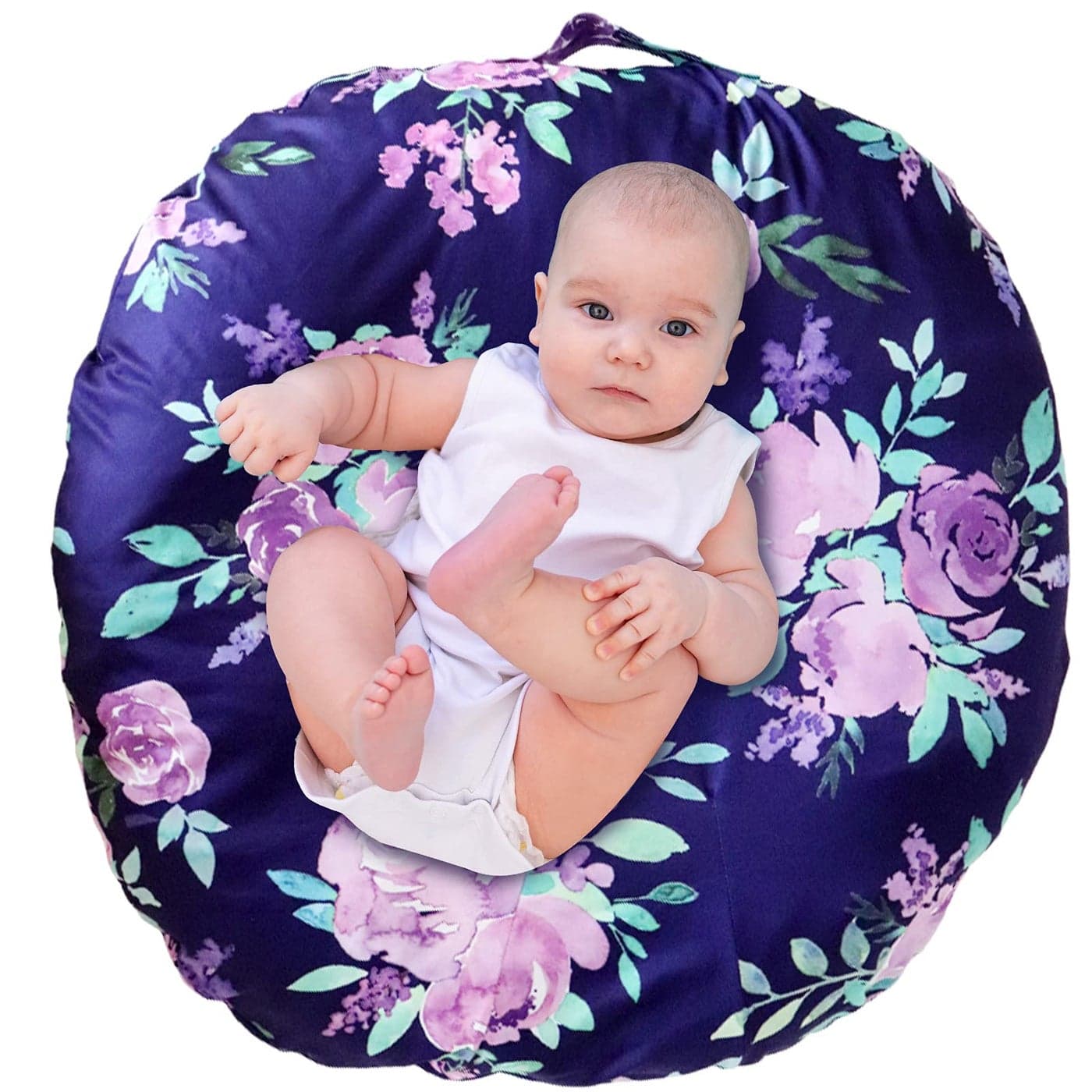 Dinosaur Lounger Cover Lounger Cover Blue Lounger Cover Boy Breathable Reusable Lounger Removable Slipcover for Newborn Snugly Fit Baby Infant Lounger Purple Flower