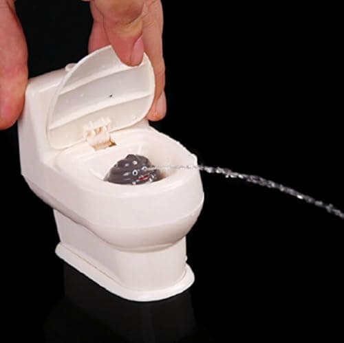 Cooplay Joke Toy Stool Toilet Seat Water Spray Trick Make Funny in Prank Funny Gag for Adult Halloween Fools Day Christmas Party