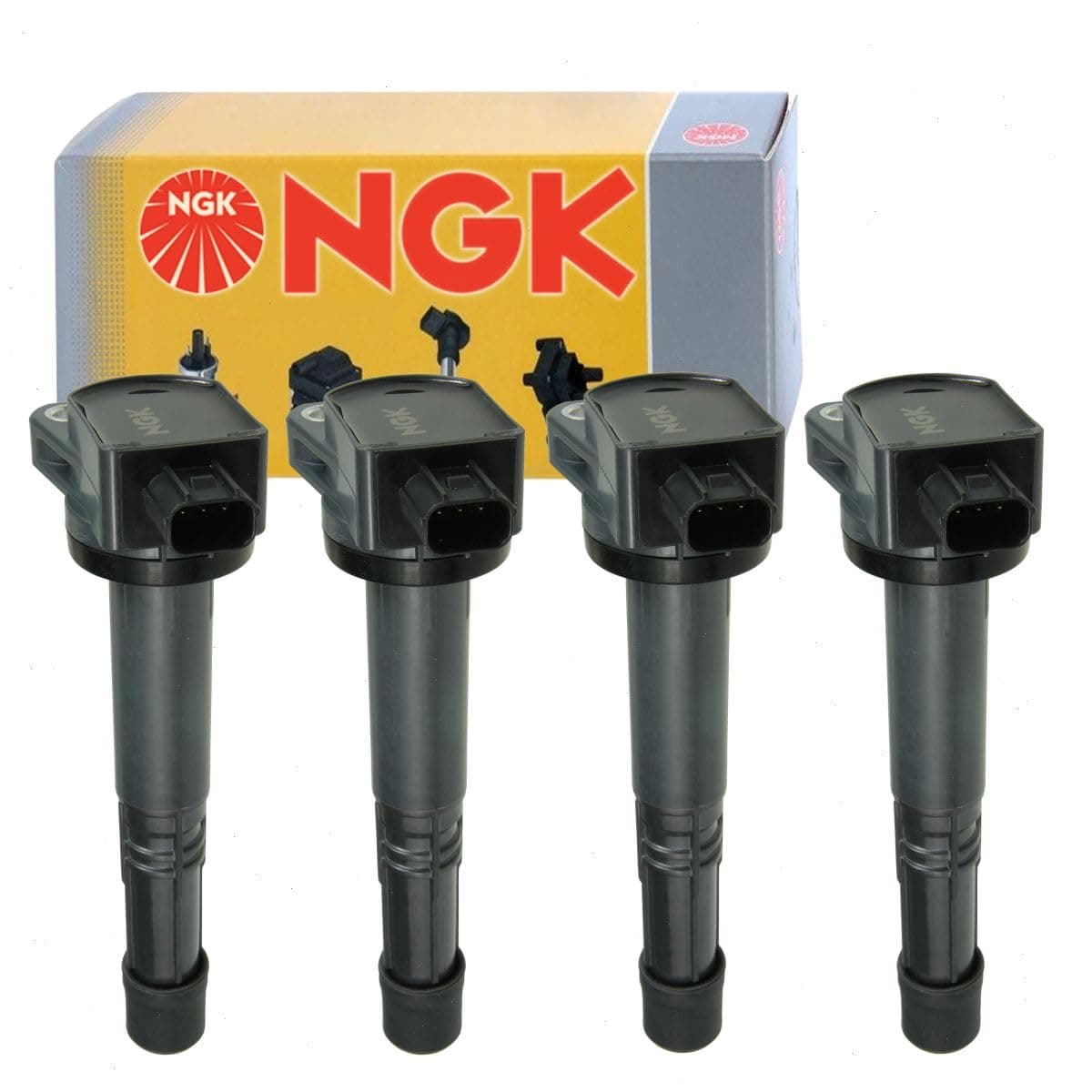 4 pc NGK Ignition Coils compatible with Honda Accord 24L L4 20082012