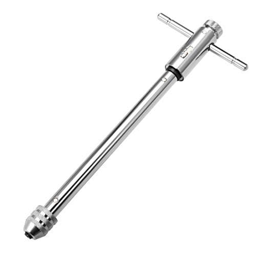 uxcell Adjustable Ratchet Tap Wrench THandle for Metric M5M12 Thread Taps Ratcheting t Handle Holder Reamer Hand Tapping Tool for Machinist Repair 295mm 1161inch Approx Body