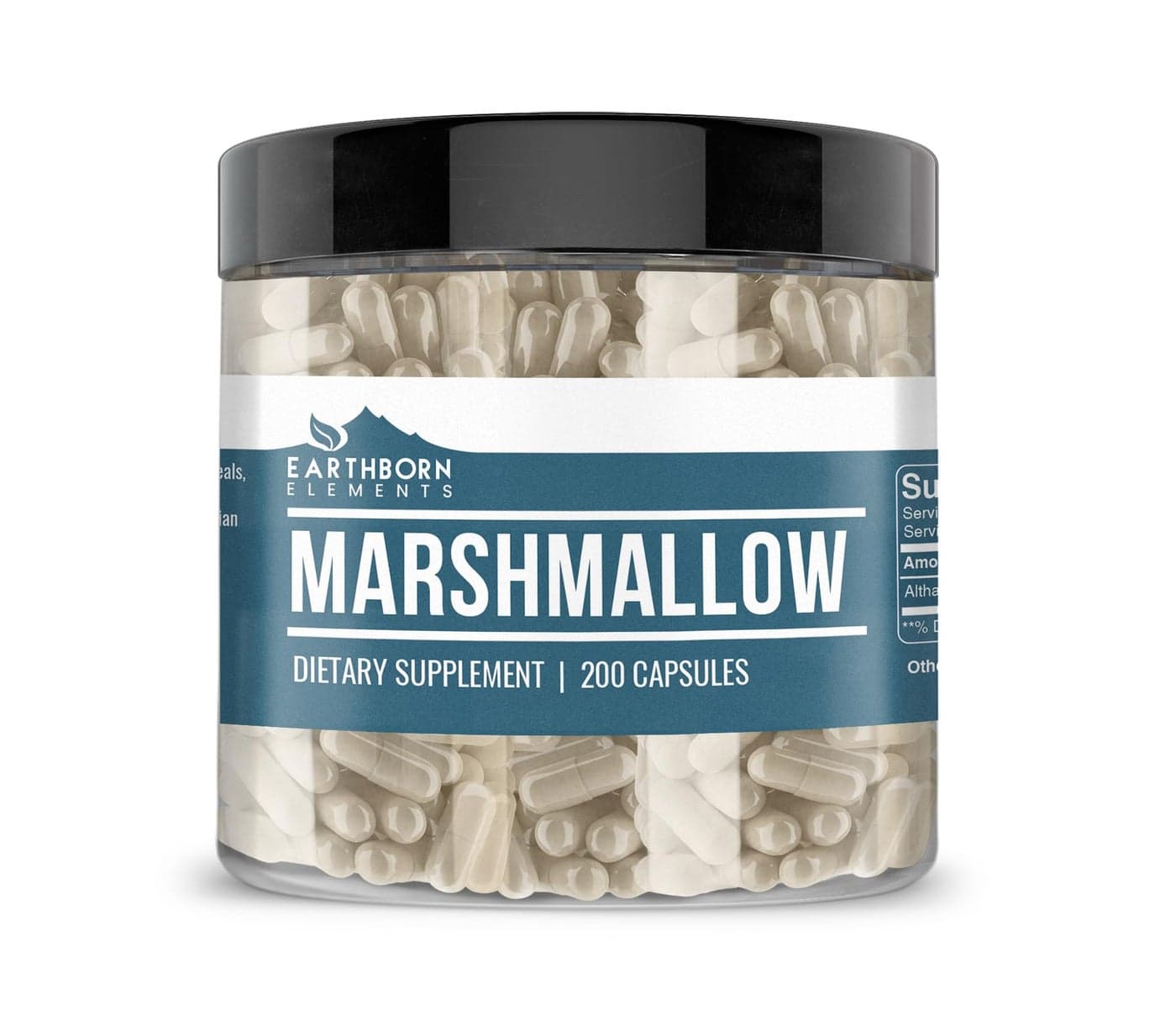 Earthborn Elements Marshmallow Root 200 Capsules Pure Undiluted No Additives