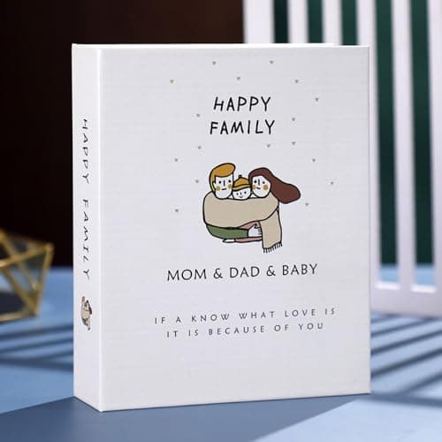 Mold Your Memories Baby Photo Album Book 100 Photos | Album for Photos Collection | Photo Album 4x6 (Family 100 photos)