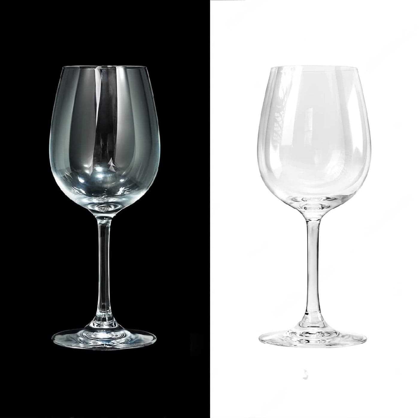 MZP Italian Premium Glass Wine Glasses Set of 2 400 ml Perfect for Red Wines White Wines Premium Glassware 400 ml 2