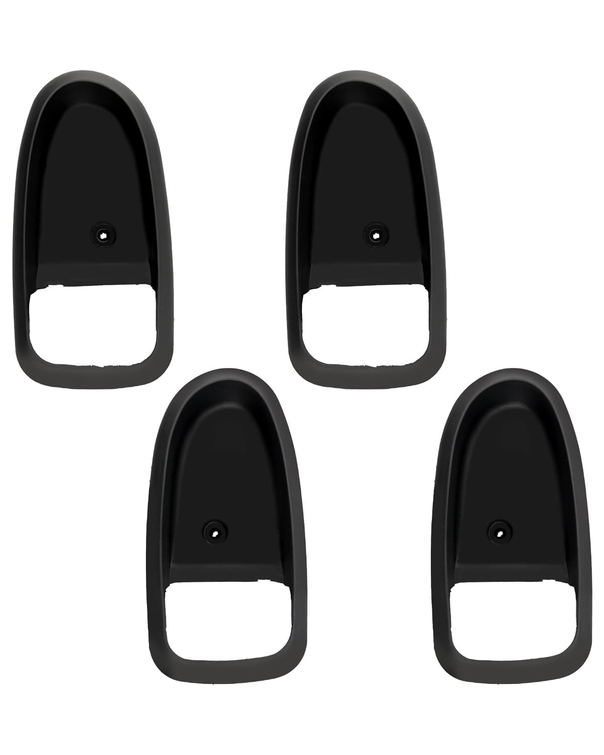 ANODZU 4Pcs Interior Door Handle Set Left Right Front Rear Black Cover Bezel Trim Kit Fit for Hyundai Elantra 2001-2006, Replace 82621-2D000 82611-2D000