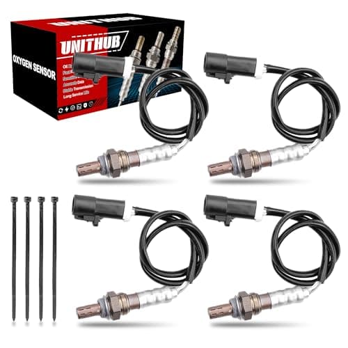 UNITHUB Oxygen Sensor Upstream + Downstream Front Rear 2344045 15717 Compatible for Ford Mustang Focus F150 Lincoln Town Car Mercury Mariner Milan Mazda 1990-2011 (Set of 4)