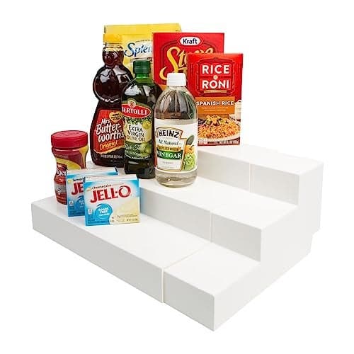 Dial Industries 3 Tier Adjustable Canned Goods Shelves for Kitchen Cabinet and Pantry Organization, Expand A Shelf, Mega