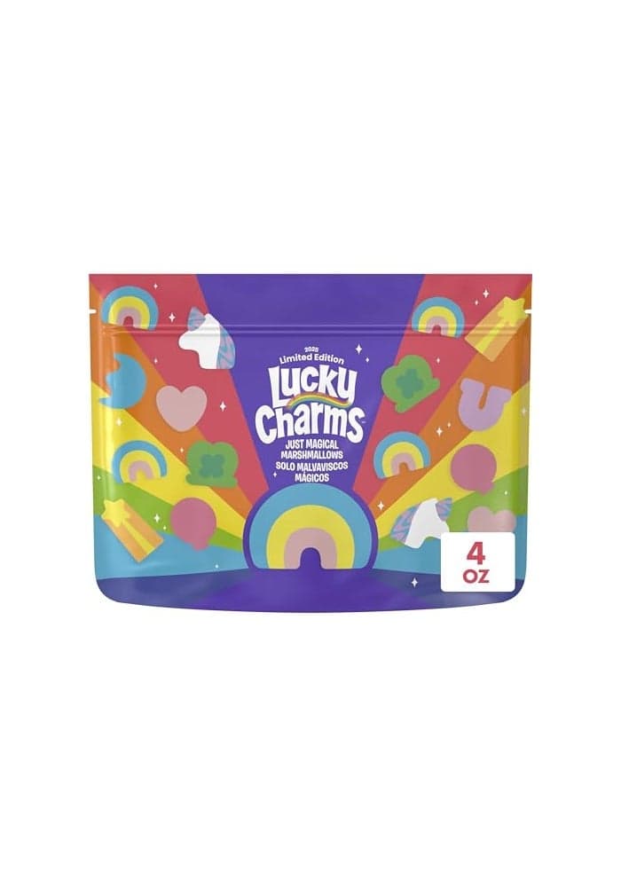 Lucky Charms Just Magical Marshmallows Limited Edition Snacks Dessert Ingredient and Topping 4 oz