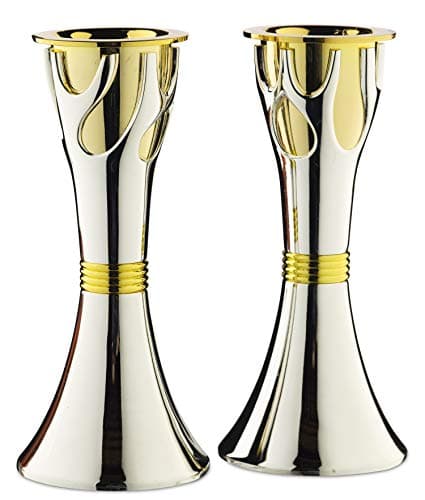 Rite Lite Tree of Life™ Luxury Candlestick Set Beautiful Shabbat Candle holder 4"