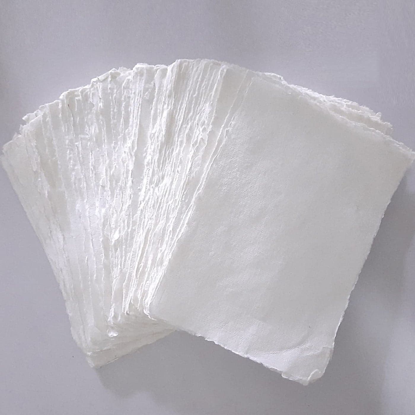 Deckle Papers Multipurpose Handmade Cotton PaperDrawing Paper Calligraphy DIYProject Scrapbooking Gift Wrap Art and Craft Origami Size10x12 Pack of20 Cream