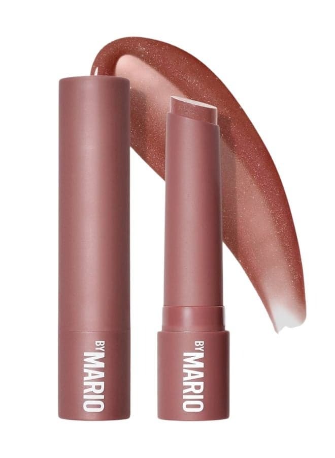 MAKEUP BY MARIO MoistureGlow™ Plumping Lip Serum 2.3g – Shade Mauve Glow (Mauve Nude) – Hydrating, Plumping, Glossy Finish