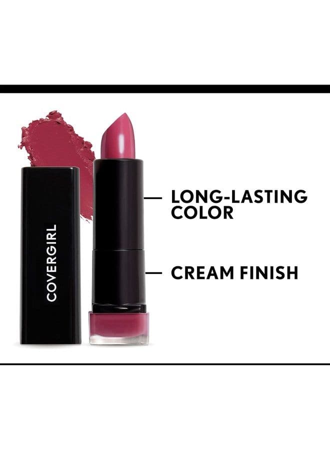 Exhibitionist Lipstick Cream, Seduce Scarlet 310, Lipstick Tube 0.123 OZ (3.5 g)