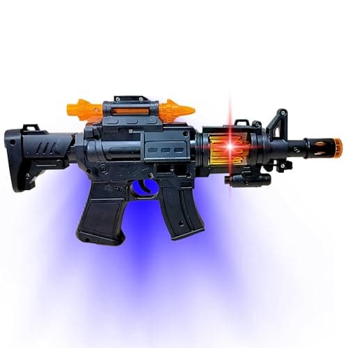 Kart In Box | Gun Toys for Kids | Guns for Boys | Ak 47S Gun | Ak 47S Toy Gun | Gun for Kids 6-12 (Music, Lightning, Vibrations - 12 Inch)