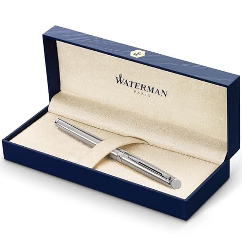 Waterman Hemisphere Essential Stainless Steel Chrome Trim Fine Point Fountain Pen - S0920410