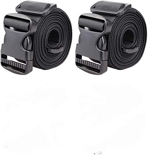 MILLETS 9.5ft Tie Down Straps, Heavy Duty Lashing Straps up to 600lbs,Adjustable Cam Buckle Tie-Down Straps for Motorcycle, Cargo, Trucks,Trailer,Luggage- Black 2 Pack