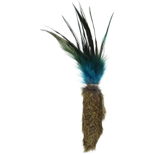 GoCat Da Fur Thing Cat Toy Rabbit Fur and Feather Toy Stuffed with Catnip