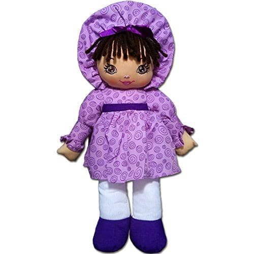 Anico 15 Sweetie Mine Soft Latina Rag Doll in Pink Plush Toy for Girls Perfect 15Inch Kids Gift