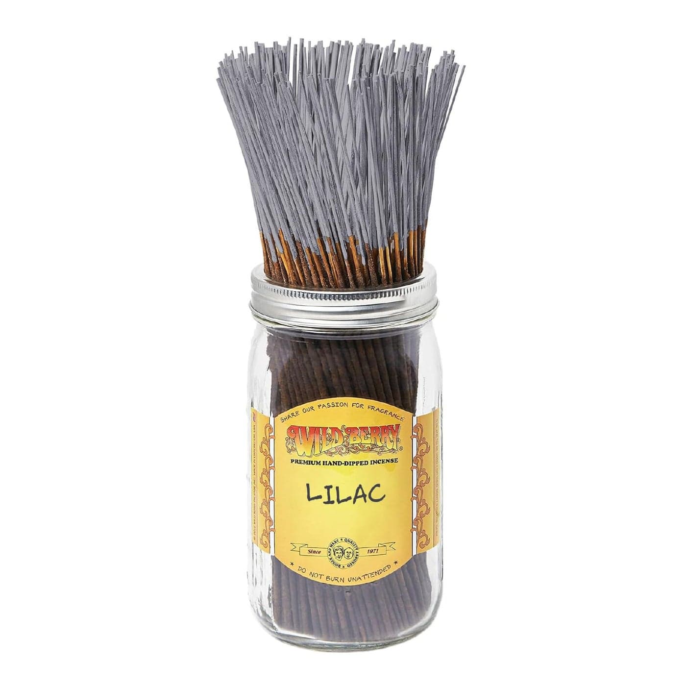 Wild Berry Incense Sticks Lilac Crisp Aroma with Hyacinth and Citrus Hand Dipped in The USA 100 Count