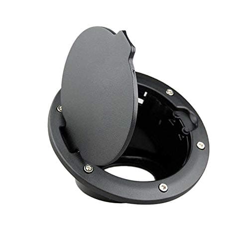 Gas Cap Cover Fuel Filler Door Cover Compatible with 2007-2018 Jeep Wrangler JK JKU Sport Rubicon Sahara Unlimited