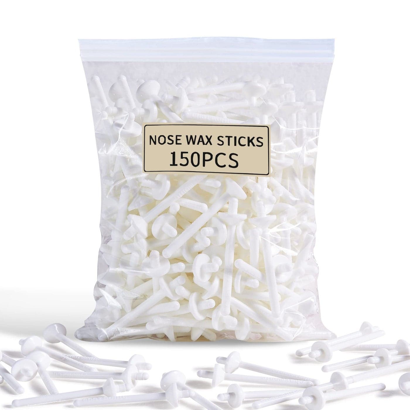 Charmonic 150 Pcs Wax Sticks Nose Wax Kit Accessories Waxing Sticks for Nostril Nasal Cleaning Ear Face Eyebrows Hair Removal for Men Women