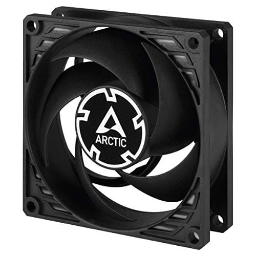 ARCTIC P8 Silent PC Fan 80mm Case Fan Pressureoptimised Very Quiet Motor Computer Fan Speed 1600 RPM Black