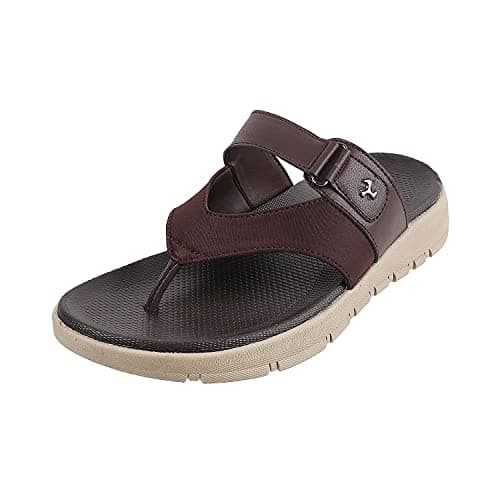 Mochi Men Brown Strappy Faux Leather Comfort Stylish Sandals UK/8 EU/42 (16-607)
