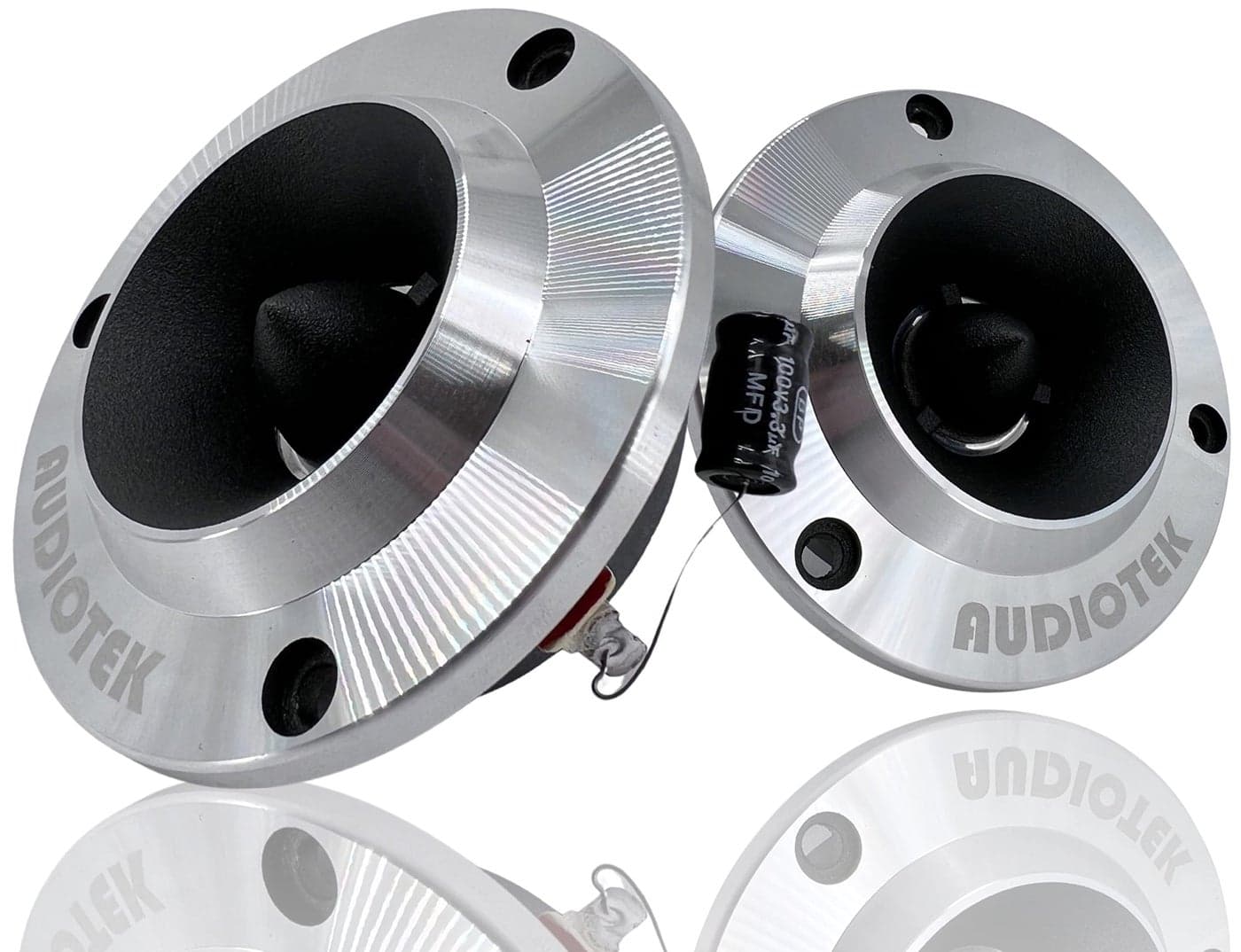 Audiotek - ATW440P - Car Vehicle 500 Watts 1.75" Titanium Super Tweeter *Pair*