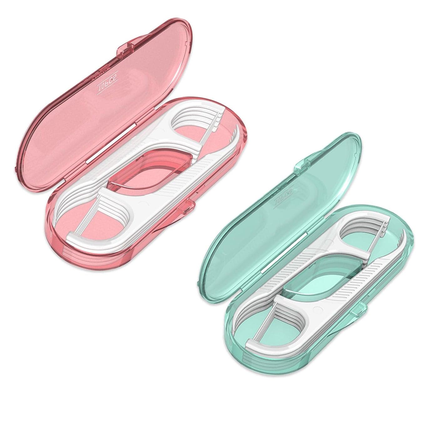 LIAMOSS Portable Dental Floss Picks 2 CaseProfessional No Shred Floss SticksPerfect for Travel Clean Teeth ToolsUltra Small Portable Palm Sized Floss Organized