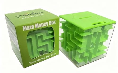 Trekbest Money Maze Puzzle Box A Fun Unique Way to Give Gifts for Kids and Adults Green