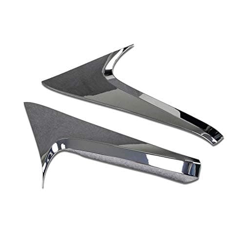 Rqing for Toyota RAV4 2019 2020 2021 2022 2023 2024 2025 Rear Spoiler Wing Side Beveled Window Cover Trims (Chrome)