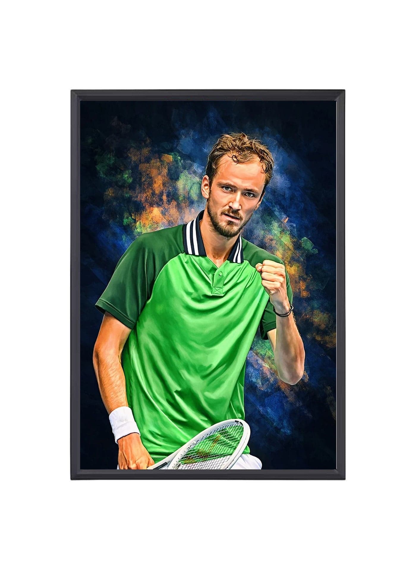 Tennis Player Photo Frame Art Decor Sport Theme Picture Frame Perfect for Tennis Sports Fan Cool Collectible Gift for Tennis Fans Tennis Player Wall Poster Frame