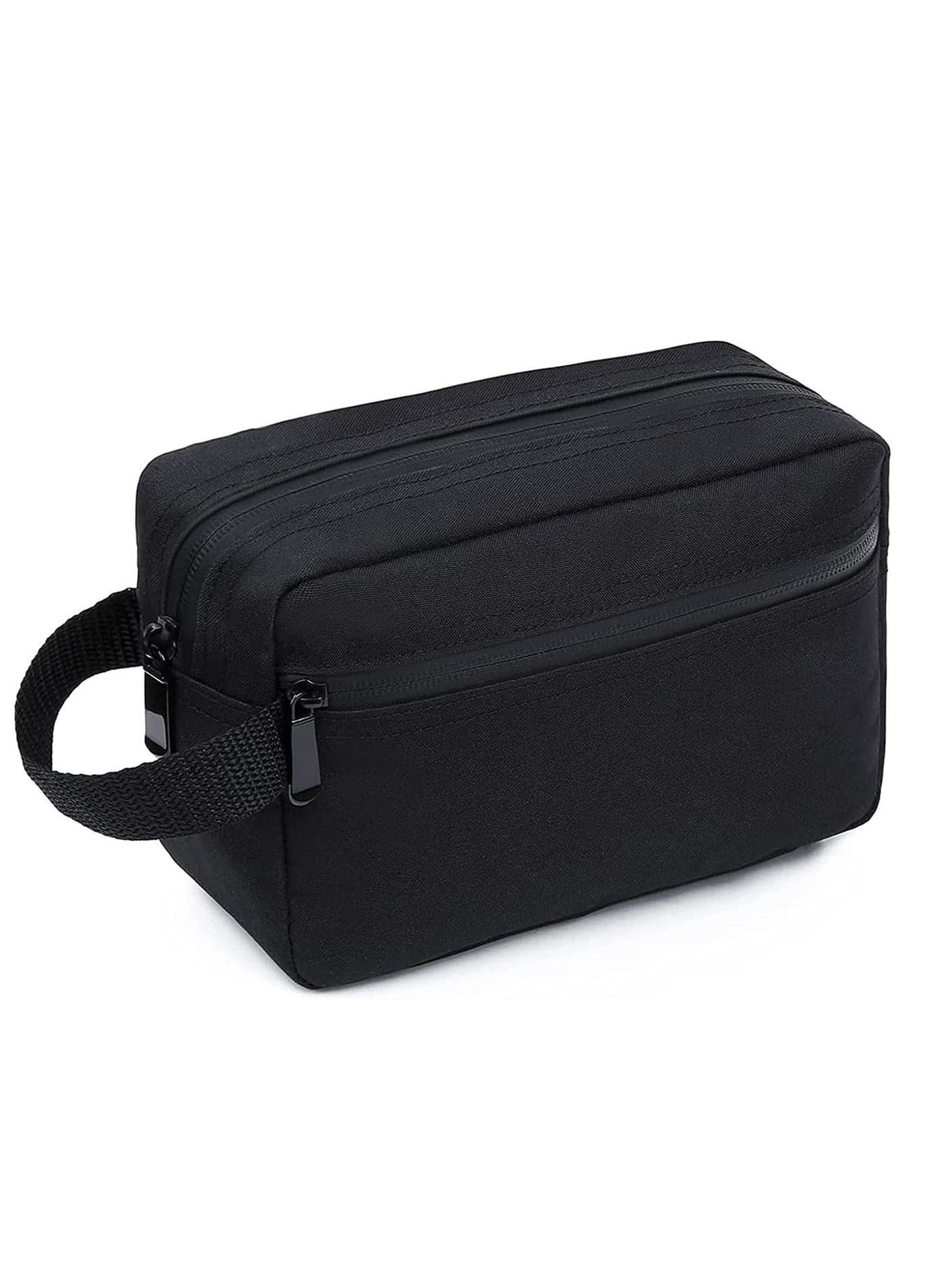 Travel Toiletry Bag for Women and Men, Water-resistant Shaving Toiletries Accessories, Foldable Storage Bags with Divider Handle Cosmetics-Toiletries Brushes Tools
