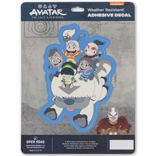 Avatar The Last Airbender Appa Ride Adhesive Vinyl Decal Fun Appa Sticker for Car Window Water Bottle or Laptop