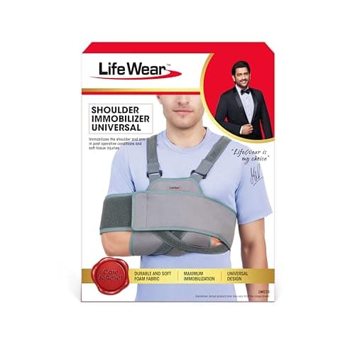 Life Wear Shoulder Immobilizer Universal, Support for Post-operative Surgeries and Soft Tissue Injuries, Shoulder Brace for Fractures and Dislocations, For Men and Women, Size Universal