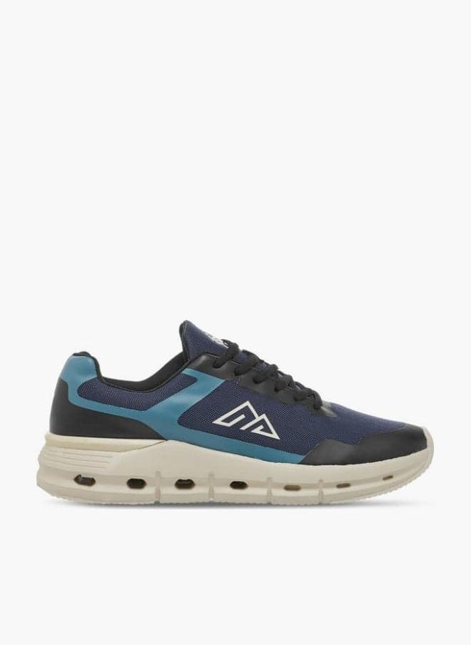 Men's Mesh Panelled Sports Shoes with Lace-Up Closure