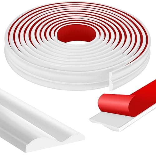 moonoom 20 Ft x 16Wall Decoration Molding TrimSelfAdhesive 3D Chair Rail Panel Molding Flexible DIY Wall Trim for Walls Mirror Window Frame and Home Decoration