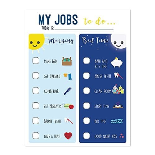 Routine Chart for Kids Chart for Morning and Bedtime Responsibility Chart Home and Teaching Resource Skills Development for Kids Behavior Chart for Kids Morning and Evening Routine
