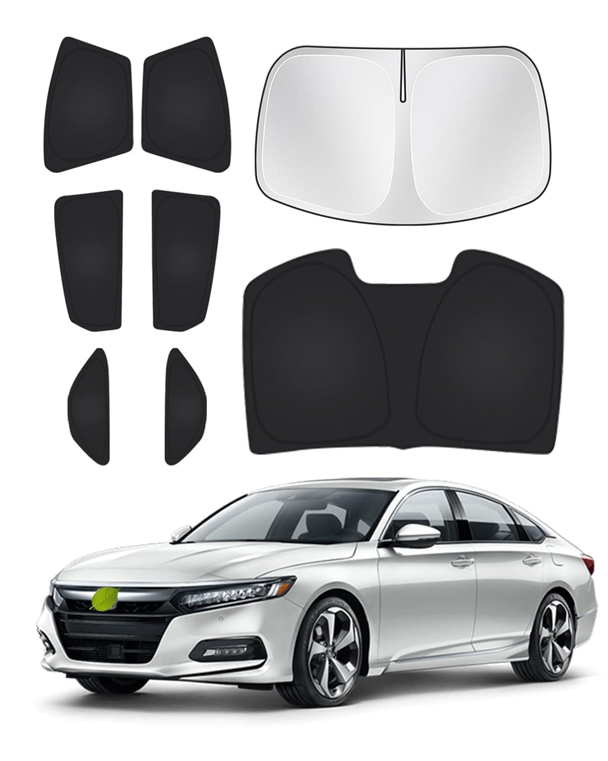 Canvcle Windshield Sunshades for Honda Accord 20182022 Side Rear Window Shade Cover Set Window Sun Visor Blocker Privacy Protection Keep Vehicle Cool Black 8PCS