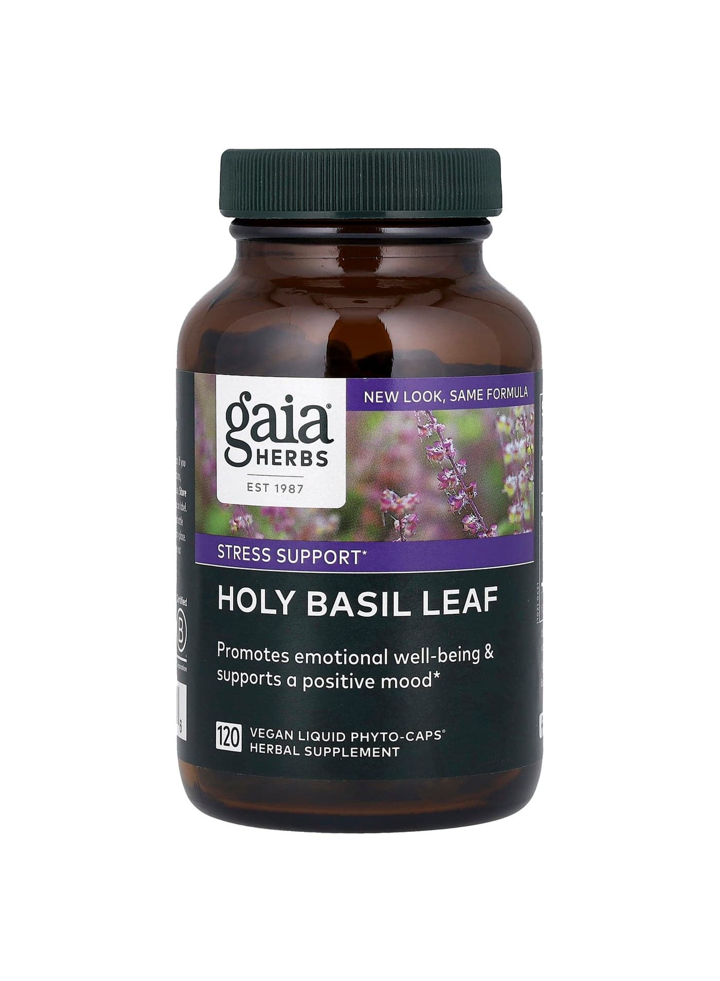Holy Basil Leaf, 120 Vegan Liquid Phyto-Caps