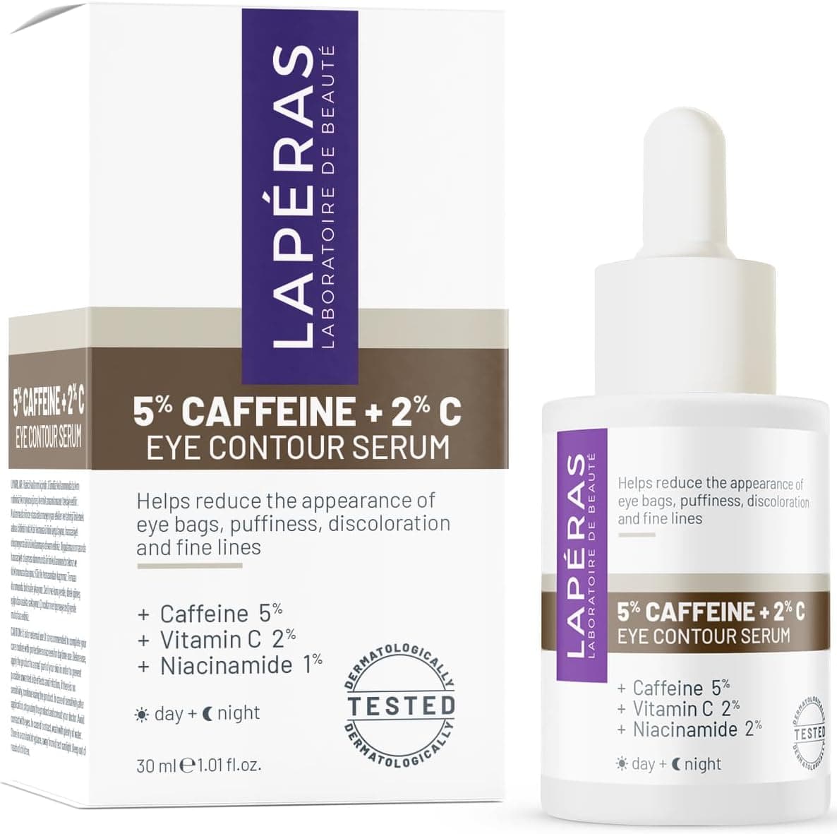 5 Caffeine 2 Vitamin C 2 Niacinamide Hyaluronic Acid Eye Contour Serum 30 ml