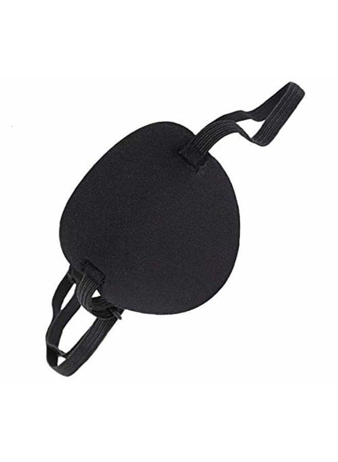 Adults Kids Black Eyepatch,Comfortable Eye Patch Strabismus Adjustable Eye Patch Eye Mask for Recovery Eye