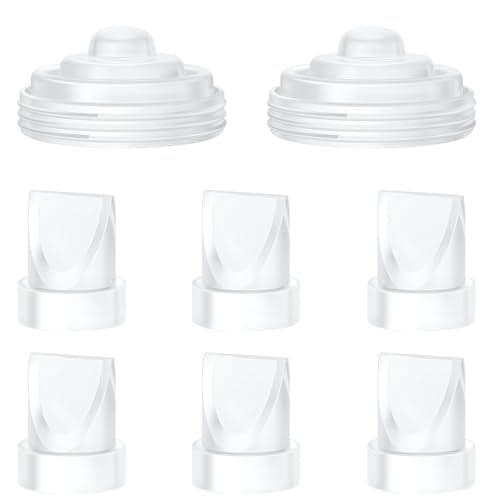 6Pcs Duckbill Valves and 2Pcs Diaphragm Compatible with Momcozy M5 Breast Pump Breast Pump Replacement Accessories for Momcozy M5 Replacement Accessories