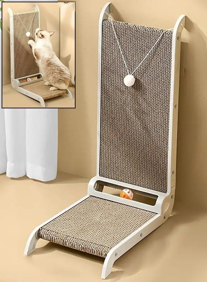 Durable Big L-Shaped Cat Scratching Board Wear-Resistant, Anti-Chip, and Scratch-Resistant Corrugated Paper Claw Grinding Solution