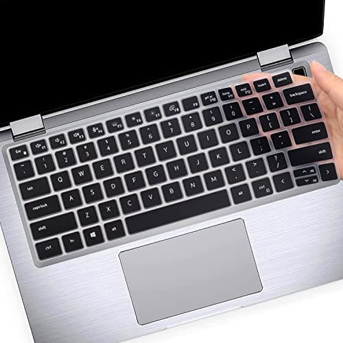 Keyboard Cover Skin for Dell Latitude 5420 5430 5431 5440 5450 3440 3450 14", Latitude 7410 7420 7430 7440 7450 14", Latitude 7520 15.6", Latitude 9000 9420 9430 9510 9520 Keyboard Protective -Black
