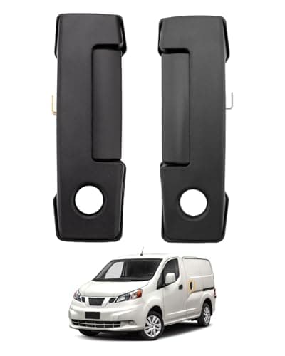 Gledewen Sliding Door Handle Set Pair Compatible with 20132021 Nissan NV200 20152018 Chevy City Express Exterior Rear Driver Passenger Side wKeyhole OE 826073LM0B 826063LM0B 157619 157617