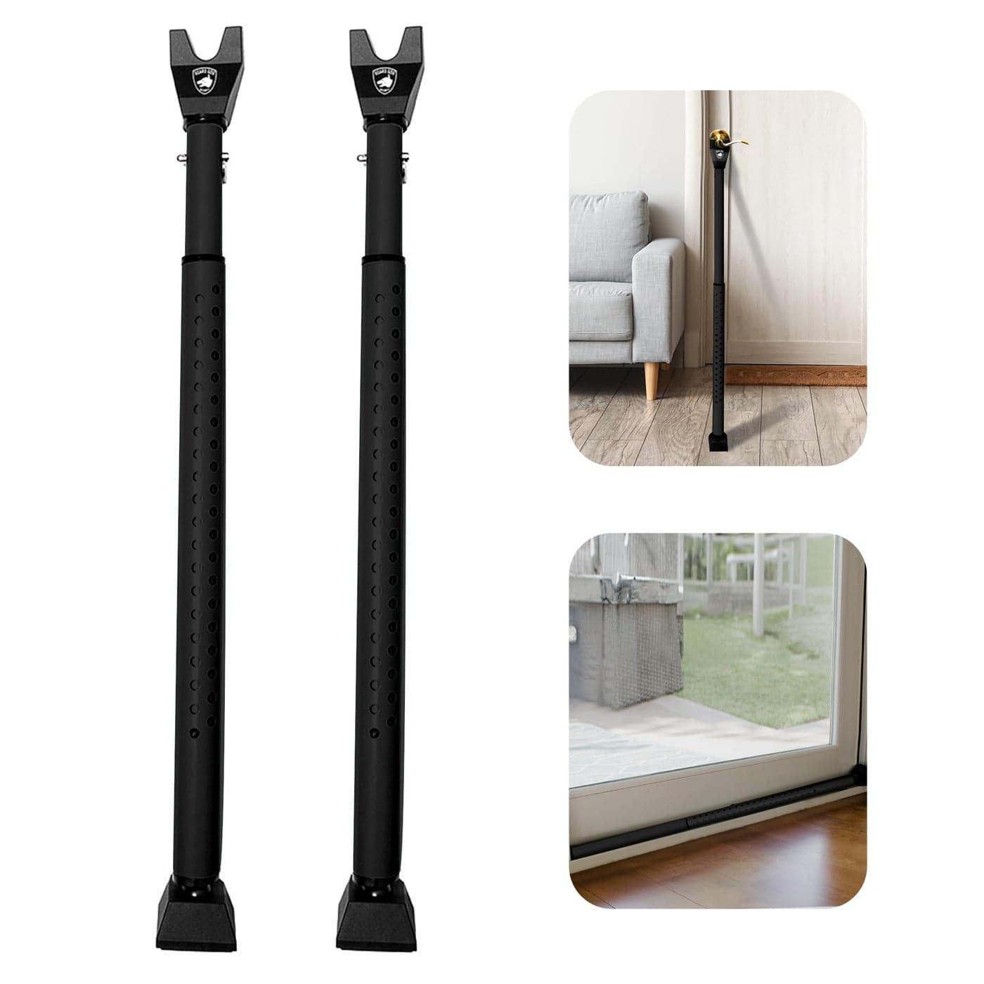 Sliding Door Security Bar Door Jammer 2in1 Adjustable Door Stoppers Security 40 Different Adjustments by Guard Dog Security