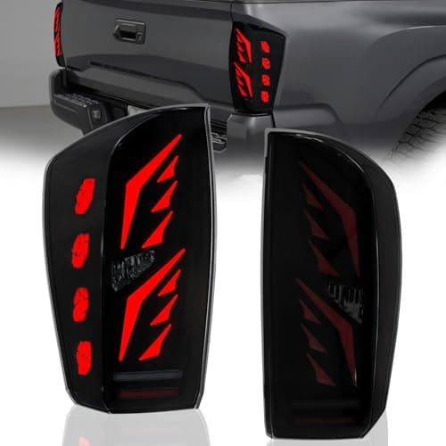 SINYATO INDUST Tacoma LED Tail Light AssemblyStarting Animated Rear Lamp Assembly for 2016 2017 2018 2019 2020 2021 2022 2023 Toyota Tacoma with Dynamic Turn SignalBrake LightReverse Light