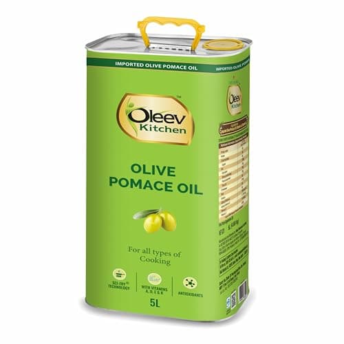 Oleev Olive Pomace Oil, for Everyday Healthy Cooking, Tin, 5L